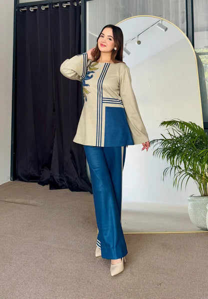 Beige Harmony 2-Pc Coord Set