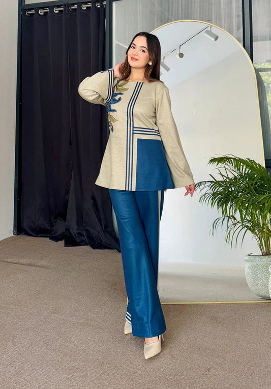 Beige Harmony 2-Pc Coord Set