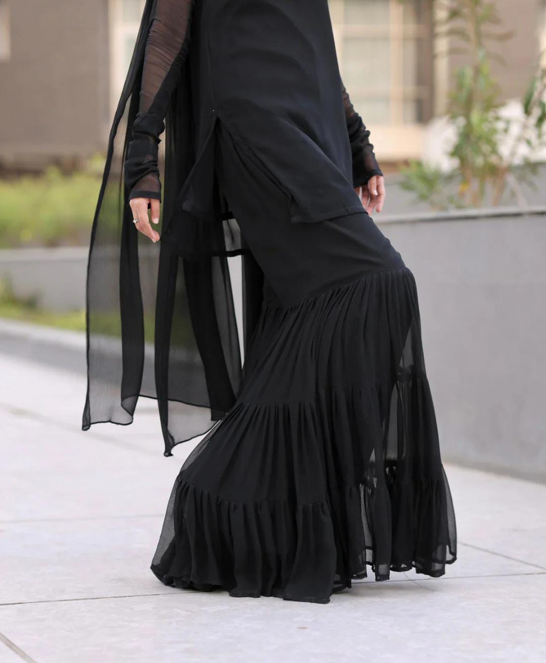 Zahara Luxe – 3PC Garara Chiffon Ensemble