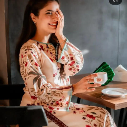 The Botanical Grace – Swiss Lawn Suit