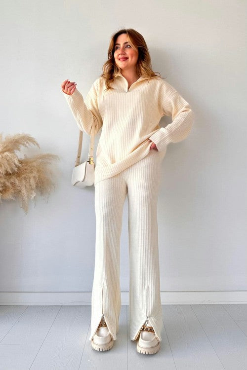 Ivory Cloud Knit Co-Ord