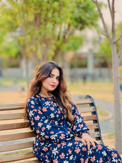 Evening Haze georgette Maxi