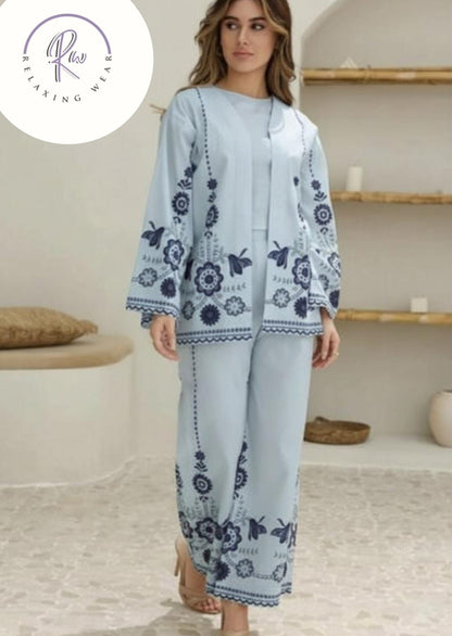 Azure Meadow floral set