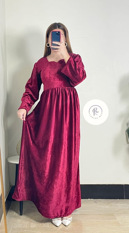 Velvet berry maxi